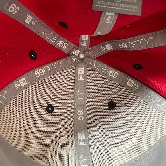 Boston Red Sox New Era 59FIFTY Fitted Hat Cap Size 6 3/4 MLB Fenway Performance - Picture 7 of 11